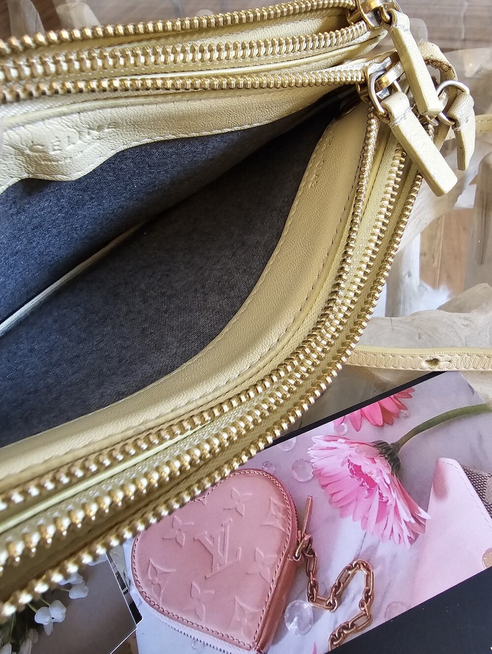 Celine Beige Leather Crossbody Bag - Picture 16 of 16